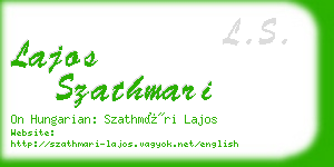 lajos szathmari business card